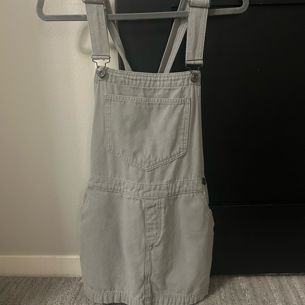 BDG Urban Outfitters Light Gray Jean Romper